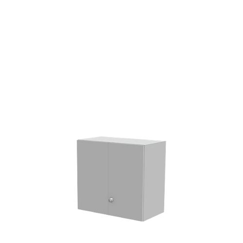 Schäfer Shop Genius Aufsatzschrank TETRIS WALL, 2 Ordnerhöhen, Türanschlag rechts, B 800 x T 440 x H 740 mm, lichtgrau
