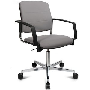 Schäfer Shop Genius Besucherstuhl SSI Proline Visit P3+, gepolsterte Rückenlehne, Universalrollen, grau Schäfer Shop Genius Besucherstuhl SSI Proline Visit P3+, gepolsterte Rückenlehne, Universalrollen, grau