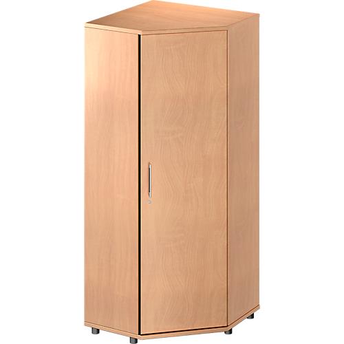 Schäfer Shop Genius Eckschrank TETRIS WOOD, 5 OH, B 800 x H 1910 mm, Höhe inkl. Gleiter, Buche-Dekor