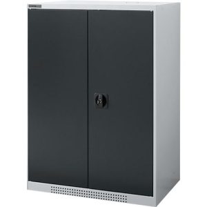 Schäfer Shop Genius Flügeltürenschrank FS, Stahl, mit Belüftungslöchern, B 810 x T 520 x H 1105 mm, 3 OH, Weißalu/Anthrazitgrau, bis 180 kg Schäfer Shop Genius Flügeltürenschrank FS, Stahl, mit Belüftungslöchern, B 810 x T 520 x H 1105 mm, 3 OH, Weißalu/Anthrazitgrau, bis 180 kg