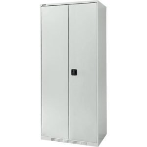 Schäfer Shop Genius Flügeltürenschrank FS, Stahl, mit Belüftungslöchern, B 810 x T 520 x H 1950 mm, 5 OH, Lichtgrau/Lichtgrau, bis 300 kg Schäfer Shop Genius Flügeltürenschrank FS, Stahl, mit Belüftungslöchern, B 810 x T 520 x H 1950 mm, 5 OH, Lichtgrau/Lichtgrau, bis 300 kg