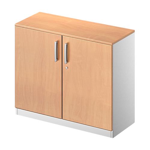Schäfer Shop Genius Flügeltürenschrank TETRIS SOLID, 2 OH, B 1000 mm, abschließbar, mit Abdeckplatte