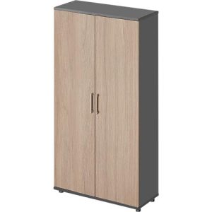 Schäfer Shop Genius Flügeltürenschrank TETRIS WOOD, 5 OH, Höhe inkl. Gleiter, B 1000 mm, graphit/Eiche Schäfer Shop Genius Flügeltürenschrank TETRIS WOOD, 5 OH, Höhe inkl. Gleiter, B 1000 mm, graphit/Eiche