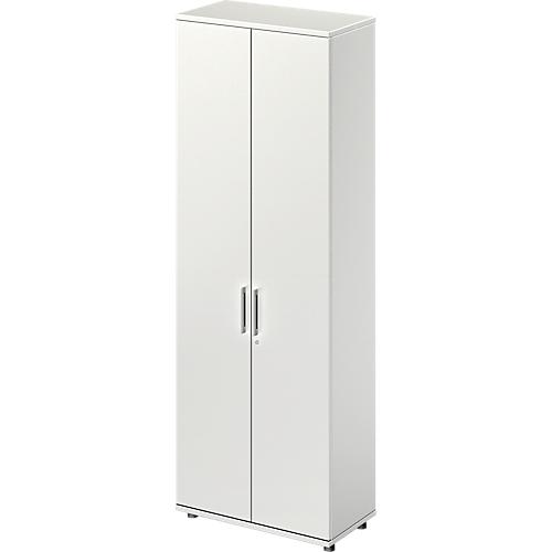 Schäfer Shop Genius Flügeltürenschrank TETRIS WOOD, 6 OH, Höhe inkl. Gleiter, B 800 mm, lichtgrau
