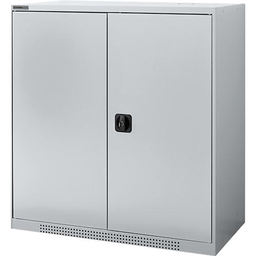 Schäfer Shop Genius Flügeltürschrank FS, 3 OH, abschließbar, 2 Fachböden, bis 450 kg, Stahl, weißaluminium RAL 9006/weißaluminium RAL 9006