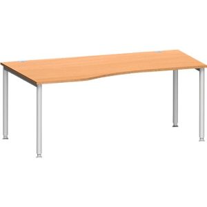 Schäfer Shop Genius Freiformschreibtisch MODENA FLEX, Ansatz links B 1800 mm, Buche Schäfer Shop Genius Freiformschreibtisch MODENA FLEX, Ansatz links B 1800 mm, Buche