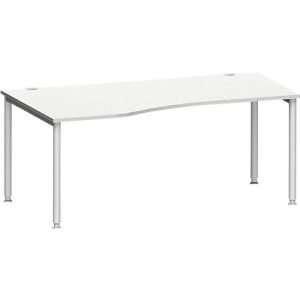Schäfer Shop Genius Freiformschreibtisch MODENA FLEX, Ansatz links B 1800 mm, lichtgrau Schäfer Shop Genius Freiformschreibtisch MODENA FLEX, Ansatz links B 1800 mm, lichtgrau
