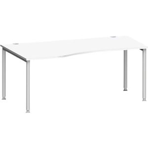 Schäfer Shop Genius Freiformschreibtisch MODENA FLEX, Ansatz links B 1800 mm, weiß Schäfer Shop Genius Freiformschreibtisch MODENA FLEX, Ansatz links B 1800 mm, weiß