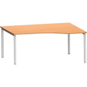 Schäfer Shop Genius Freiformschreibtisch MODENA FLEX, Ansatz rechts B 1800 mm, Buche Schäfer Shop Genius Freiformschreibtisch MODENA FLEX, Ansatz rechts B 1800 mm, Buche