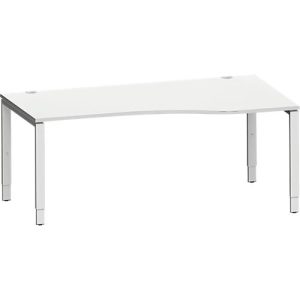 Schäfer Shop Genius Freiformschreibtisch MODENA FLEX, Ansatz rechts, B 1800 mm, lichtgrau Schäfer Shop Genius Freiformschreibtisch MODENA FLEX, Ansatz rechts, B 1800 mm, lichtgrau