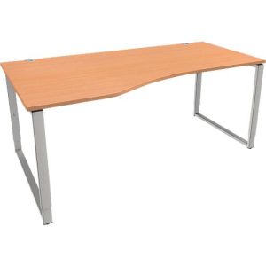 Schäfer Shop Genius Freiformschreibtisch MODENA FLEX, Bügelfuß, manuell höhenverstellbar, Ansatz links, B 1800 mm, Buche-Dekor Schäfer Shop Genius Freiformschreibtisch MODENA FLEX, Bügelfuß, manuell höhenverstellbar, Ansatz links, B 1800 mm, Buche-Dekor