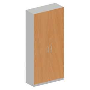 Schäfer Shop Genius Garderobenschrank TETRIS SOLID, 5 Ordnerhöhen, 1 Fachboden, Kleiderstange, abschließbar, B 1000 x T 412 x H 2143 mm, weißalu/Buche Schäfer Shop Genius Garderobenschrank TETRIS SOLID, 5 Ordnerhöhen, 1 Fachboden, Kleiderstange, abschließbar, B 1000 x T 412 x H 2143 mm, weißalu/Buche