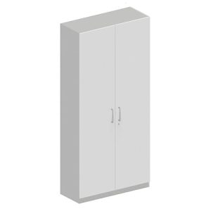 Schäfer Shop Genius Garderobenschrank TETRIS SOLID, 6 Ordnerhöhen, 1 Fachboden, Kleiderstange, abschließbar, B 1000 x T 412 x H 2239 mm, weißalu/weiß Schäfer Shop Genius Garderobenschrank TETRIS SOLID, 6 Ordnerhöhen, 1 Fachboden, Kleiderstange, abschließbar, B 1000 x T 412 x H 2239 mm, weißalu/weiß