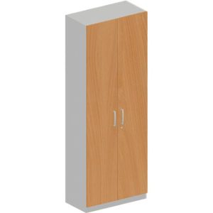 Schäfer Shop Genius Garderobenschrank TETRIS SOLID, 6 Ordnerhöhen, 1 Fachboden, Kleiderstange, abschließbar, B 800 x T 412 x H 2239 mm, weißalu/Buche Schäfer Shop Genius Garderobenschrank TETRIS SOLID, 6 Ordnerhöhen, 1 Fachboden, Kleiderstange, abschließbar, B 800 x T 412 x H 2239 mm, weißalu/Buche