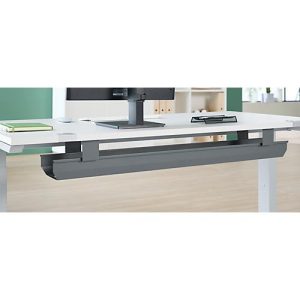 Schäfer Shop Genius Kabelkanal für Tischbreite 800 mm, abklappbar, Stahl, anthrazit Schäfer Shop Genius Kabelkanal für Tischbreite 800 mm, abklappbar, Stahl, anthrazit