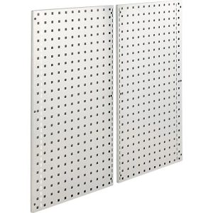 Schäfer Shop Genius Lochrasterwandset für FS Putzmittelschränke, 2 Wände, Stahlblech verzinkt, für Schranktiefe 520 mm Schäfer Shop Genius Lochrasterwandset für FS Putzmittelschränke, 2 Wände, Stahlblech verzinkt, für Schranktiefe 520 mm
