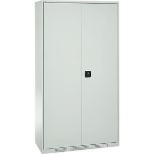 Schäfer Shop Genius Magazinschrank FS, 5 OH, abschließbar, 10 Fachböden, 2 Lochrasterplatten, bis 450 kg, B 1055 x T 520 x H 1950 mm, lichtgrau/lichtgrau Schäfer Shop Genius Magazinschrank FS, 5 OH, abschließbar, 10 Fachböden, 2 Lochrasterplatten, bis 450 kg, B 1055 x T 520 x H 1950 mm, lichtgrau/lichtgrau