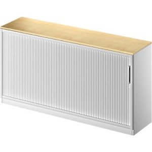 Schäfer Shop Genius Querrollladenschrank TETRIS SOLID, 2 OH, B 1600 mm, inkl. 19 mm Abdeckplatte, Ahorn-Dekor/weißalu/weißalu Schäfer Shop Genius Querrollladenschrank TETRIS SOLID, 2 OH, B 1600 mm, inkl. 19 mm Abdeckplatte, Ahorn-Dekor/weißalu/weißalu