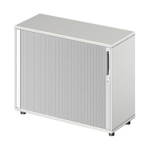 Schäfer Shop Genius Querrollladenschrank TETRIS WOOD, 2 OH, B 1000 mm, Höhe inkl. Gleiter, lichtgrau Schäfer Shop Genius Querrollladenschrank TETRIS WOOD, 2 OH, B 1000 mm, Höhe inkl. Gleiter, lichtgrau