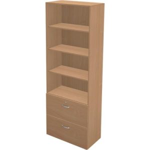 Schäfer Shop Genius Regal-Hängeregisterschrank-Kombination TETRIS WALL, B 800 x T 440 x H 2250 mm, Buche-Dekor Schäfer Shop Genius Regal-Hängeregisterschrank-Kombination TETRIS WALL, B 800 x T 440 x H 2250 mm, Buche-Dekor