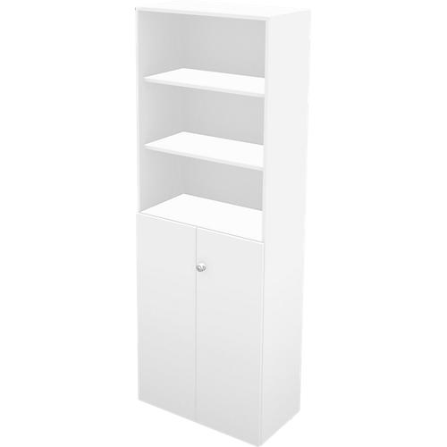 Schäfer Shop Genius Regal-Schrank-Kombination TETRIS WALL, 6 Ordnerhöhen, B 800 x T 440 x H 2250 mm, weiß