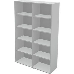 Schäfer Shop Genius Regal TETRIS WALL, 5 Ordnerhöhen, B 1200 x T 420 x H 1880 mm, lichtgrau Schäfer Shop Genius Regal TETRIS WALL, 5 Ordnerhöhen, B 1200 x T 420 x H 1880 mm, lichtgrau