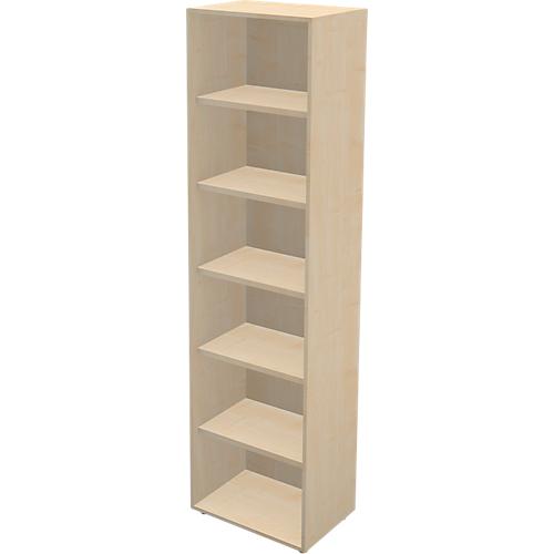 Schäfer Shop Genius Regal TETRIS WALL, 6 Ordnerhöhen, B 600 x T 420 x H 2250 mm, Ahorn-Dekor