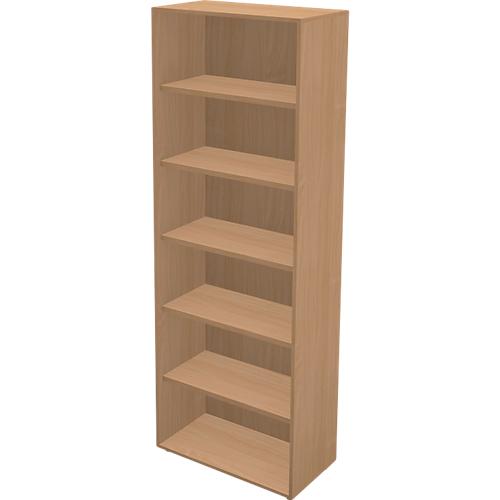 Schäfer Shop Genius Regal TETRIS WALL, 6 Ordnerhöhen, B 800 x T 420 x H 2250 mm, Buche-Dekor