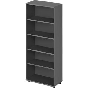 Schäfer Shop Genius Regal TETRIS WOOD, 5 OH, Höhe inkl. Gleiter, B 800 mm, graphit Schäfer Shop Genius Regal TETRIS WOOD, 5 OH, Höhe inkl. Gleiter, B 800 mm, graphit