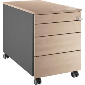 Schäfer Shop Genius Rollcontainer 1233, 3 Schubladen, 1 Utensilienauszug, Zentralverschluss, seitliche Griffnut, B 435 x T 765 x H 577 mm, anthrazit/Eiche-Dekor Schäfer Shop Genius Rollcontainer 1233, 3 Schubladen, 1 Utensilienauszug, Zentralverschluss, seitliche Griffnut, B 435 x T 765 x H 577 mm, anthrazit/Eiche-Dekor