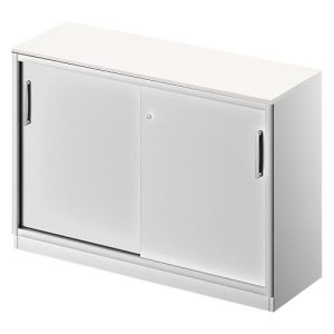 Schäfer Shop Genius Schiebetürenschrank TETRIS SOLID, 2 OH, B 1200 mm, inkl. 19 mm Abdeckplatte, weiß/weißalu Schäfer Shop Genius Schiebetürenschrank TETRIS SOLID, 2 OH, B 1200 mm, inkl. 19 mm Abdeckplatte, weiß/weißalu