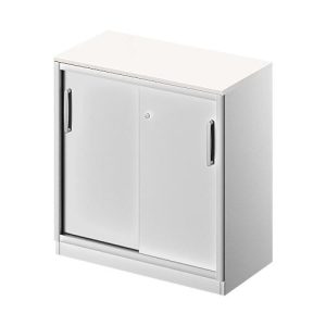 Schäfer Shop Genius Schiebetürenschrank TETRIS SOLID, 2 OH, B 800 mm, inkl. 19 mm Abdeckplatte, weiß/weißalu Schäfer Shop Genius Schiebetürenschrank TETRIS SOLID, 2 OH, B 800 mm, inkl. 19 mm Abdeckplatte, weiß/weißalu