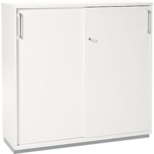 Schäfer Shop Genius Schiebetürenschrank TETRIS WOOD, 3 OH, B 1200 mm, Höhe inkl. Gleiter, weiß