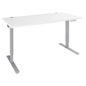 Schäfer Shop Genius Schreibtisch AERO FLEX, elektrisch höhenverstellbar, Rechteck, T-Fuß, B 1200 x T 800 x H 620-1280 mm, weiß/weißalu Schäfer Shop Genius Schreibtisch AERO FLEX, elektrisch höhenverstellbar, Rechteck, T-Fuß, B 1200 x T 800 x H 620-1280 mm, weiß/weißalu