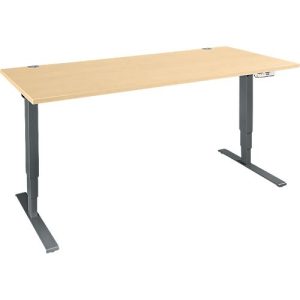 Schäfer Shop Genius Schreibtisch AERO FLEX, elektrisch höhenverstellbar, Rechteck, T-Fuß, B 1800 mm, Ahorn/anthrazit + Memorypanel Schäfer Shop Genius Schreibtisch AERO FLEX, elektrisch höhenverstellbar, Rechteck, T-Fuß, B 1800 mm, Ahorn/anthrazit + Memorypanel