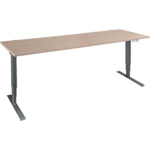 Schäfer Shop Genius Schreibtisch AERO FLEX, elektrisch höhenverstellbar, Rechteck, T-Fuß, B 2000 mm, Eiche/anthrazit + Memorypanel Schäfer Shop Genius Schreibtisch AERO FLEX, elektrisch höhenverstellbar, Rechteck, T-Fuß, B 2000 mm, Eiche/anthrazit + Memorypanel