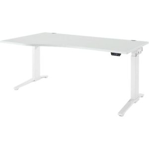 Schäfer Shop Genius Schreibtisch ERGOSTYLE S, elektrisch höhenverstellbar, einstufig, Ansatz links, C-Fuß, B 1800 x T 800 x H 715-1182 mm, inkl. Memory Master, lichtgrau/weiß Schäfer Shop Genius Schreibtisch ERGOSTYLE S, elektrisch höhenverstellbar, einstufig, Ansatz links, C-Fuß, B 1800 x T 800 x H 715-1182 mm, inkl. Memory Master, lichtgrau/weiß
