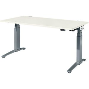 Schäfer Shop Genius Schreibtisch ERGOSTYLE S, Rechteck, elektrisch höhenverstellbar, zweistufig, C-Fuß, B 1600 x T 800 x H 635-1305 mm, inkl. Memory Master, weiß/anthrazit Schäfer Shop Genius Schreibtisch ERGOSTYLE S, Rechteck, elektrisch höhenverstellbar, zweistufig, C-Fuß, B 1600 x T 800 x H 635-1305 mm, inkl. Memory Master, weiß/anthrazit