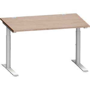 Schäfer Shop Genius Schreibtisch MODENA FLEX, 1200 x 800 mm, Eiche-Dekor/weißalu Schäfer Shop Genius Schreibtisch MODENA FLEX, 1200 x 800 mm, Eiche-Dekor/weißalu