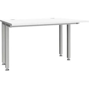 Schäfer Shop Genius Schreibtisch MODENA FLEX, 4-Fuß-Quadratrohr, verkürzte Seitenteile, B 1200 mm, weiß Schäfer Shop Genius Schreibtisch MODENA FLEX, 4-Fuß-Quadratrohr, verkürzte Seitenteile, B 1200 mm, weiß