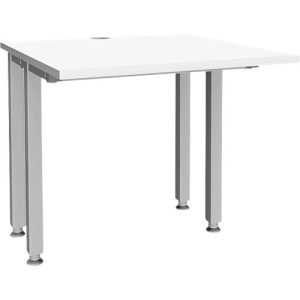 Schäfer Shop Genius Schreibtisch MODENA FLEX, 4-Fuß-Quadratrohr, verkürzte Seitenteile, B 800 mm, weiß Schäfer Shop Genius Schreibtisch MODENA FLEX, 4-Fuß-Quadratrohr, verkürzte Seitenteile, B 800 mm, weiß