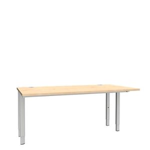 Schäfer Shop Genius Schreibtisch MODENA FLEX, 4-Fuß-Rechteckrohr, beidseitig, B 1600 mm, Ahorn Schäfer Shop Genius Schreibtisch MODENA FLEX, 4-Fuß-Rechteckrohr, beidseitig, B 1600 mm, Ahorn