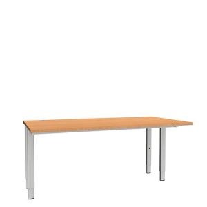 Schäfer Shop Genius Schreibtisch MODENA FLEX, 4-Fuß-Rechteckrohr, beidseitig, B 1600 mm, Buche Schäfer Shop Genius Schreibtisch MODENA FLEX, 4-Fuß-Rechteckrohr, beidseitig, B 1600 mm, Buche