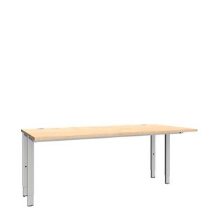 Schäfer Shop Genius Schreibtisch MODENA FLEX, 4-Fuß-Rechteckrohr, beidseitig, B 1800 mm, Ahorn Schäfer Shop Genius Schreibtisch MODENA FLEX, 4-Fuß-Rechteckrohr, beidseitig, B 1800 mm, Ahorn