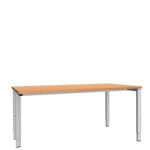 Schäfer Shop Genius Schreibtisch MODENA FLEX, 4-Fuß-Rechteckrohr, einseitig, B 1600 mm, Buche Schäfer Shop Genius Schreibtisch MODENA FLEX, 4-Fuß-Rechteckrohr, einseitig, B 1600 mm, Buche