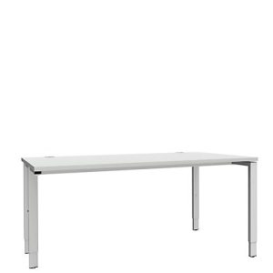 Schäfer Shop Genius Schreibtisch MODENA FLEX, 4-Fuß-Rechteckrohr, einseitig, B 1600 mm, lichtgrau Schäfer Shop Genius Schreibtisch MODENA FLEX, 4-Fuß-Rechteckrohr, einseitig, B 1600 mm, lichtgrau
