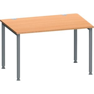 Schäfer Shop Genius Schreibtisch MODENA FLEX, 4-Fuß-Rundrohr, B 1200 x T 800 mm, Buche/anthrazit Schäfer Shop Genius Schreibtisch MODENA FLEX, 4-Fuß-Rundrohr, B 1200 x T 800 mm, Buche/anthrazit