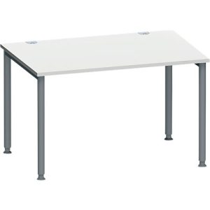 Schäfer Shop Genius Schreibtisch MODENA FLEX, 4-Fuß-Rundrohr, B 1200 x T 800 mm, lichtgrau/anthrazit Schäfer Shop Genius Schreibtisch MODENA FLEX, 4-Fuß-Rundrohr, B 1200 x T 800 mm, lichtgrau/anthrazit