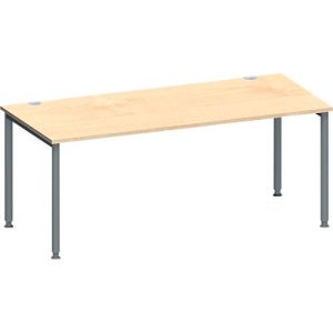 Schäfer Shop Genius Schreibtisch MODENA FLEX, 4-Fuß-Rundrohr, B 1800 x T 800 mm, Ahorn/anthrazit Schäfer Shop Genius Schreibtisch MODENA FLEX, 4-Fuß-Rundrohr, B 1800 x T 800 mm, Ahorn/anthrazit