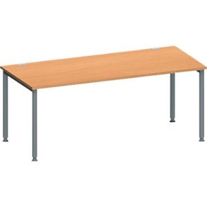 Schäfer Shop Genius Schreibtisch MODENA FLEX, 4-Fuß-Rundrohr, B 1800 x T 800 mm, Buche/anthrazit Schäfer Shop Genius Schreibtisch MODENA FLEX, 4-Fuß-Rundrohr, B 1800 x T 800 mm, Buche/anthrazit